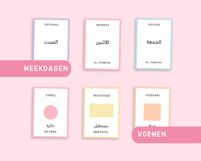 Arabische woordenschat kaarten