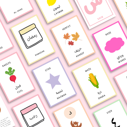 Arabische woordenschat kaarten