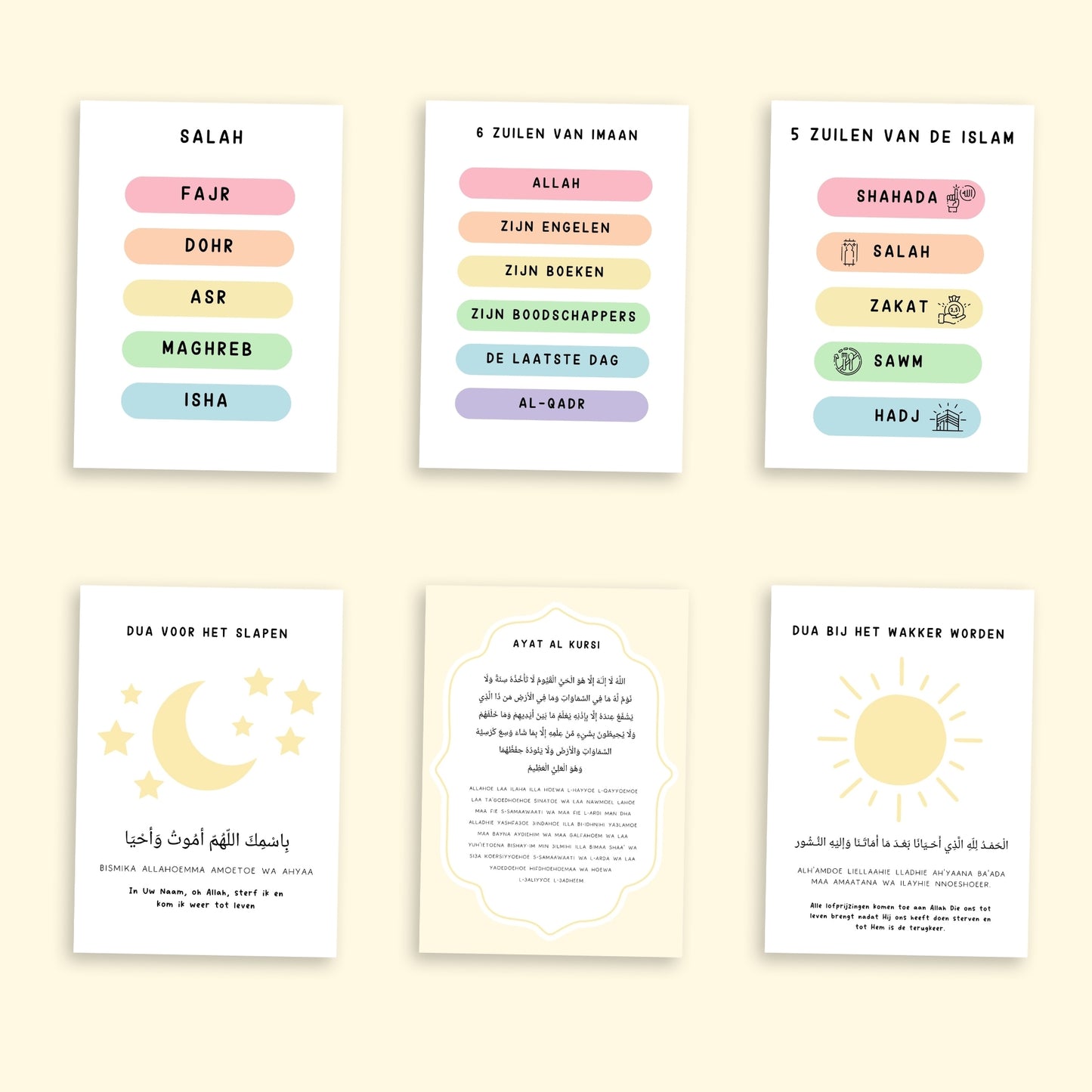 Educatieve poster set