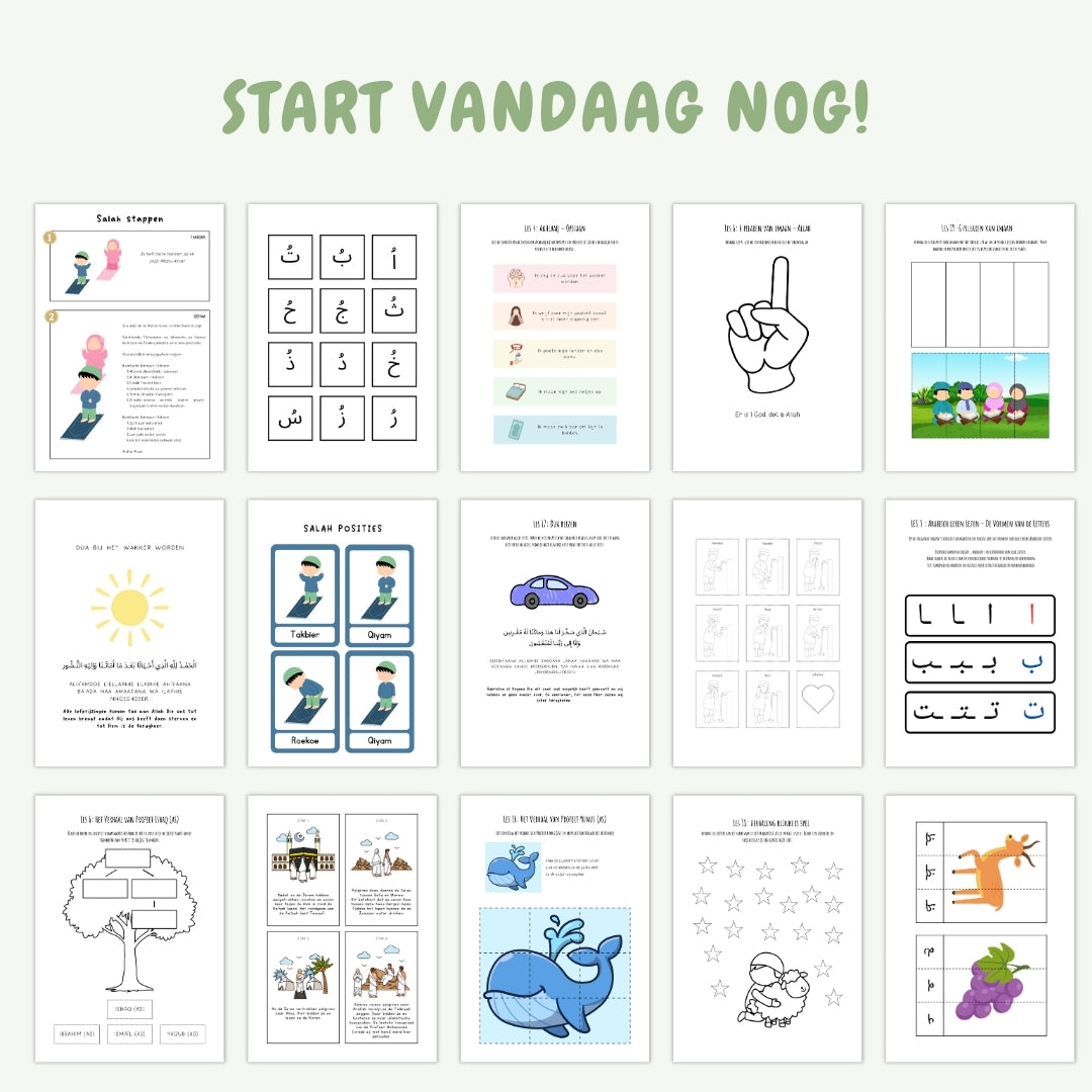 12 Maanden Lesplan Islam voor Kinderen (4+)