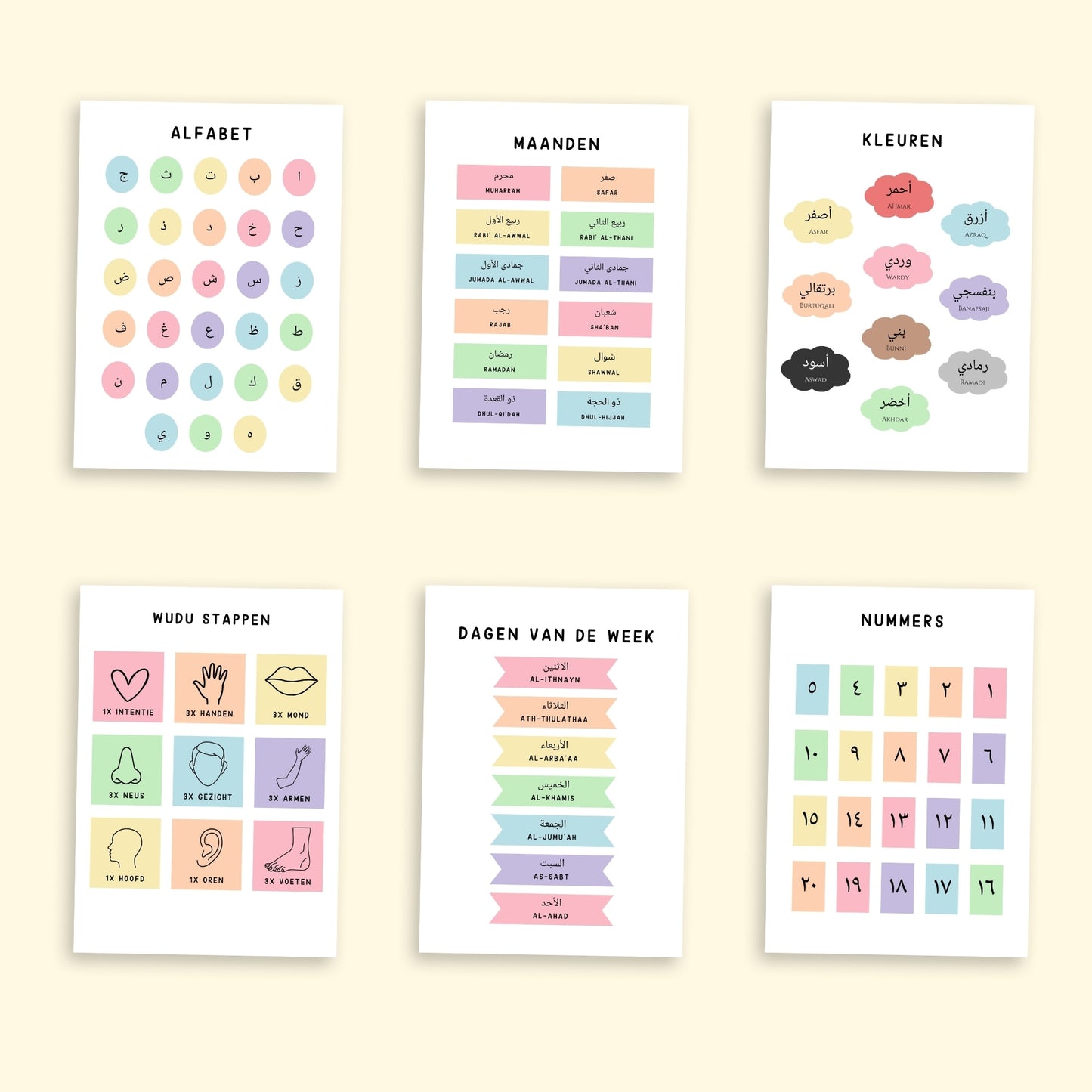 Educatieve poster set