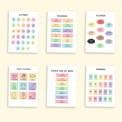 Educatieve poster set