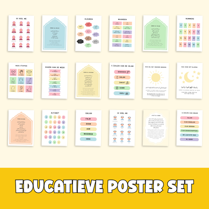 Educatieve poster set